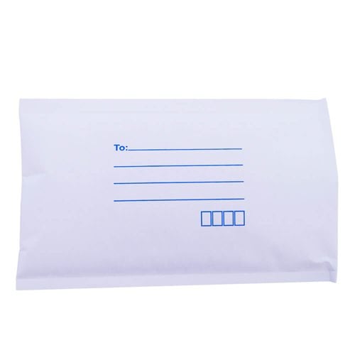 White Paper Mailer Bags Bubblewrap Interior 127x229mm (Qty:300)