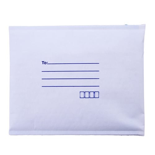 White Paper Mailer Bags Bubblewrap Interior 215x280mm (Qty:100)