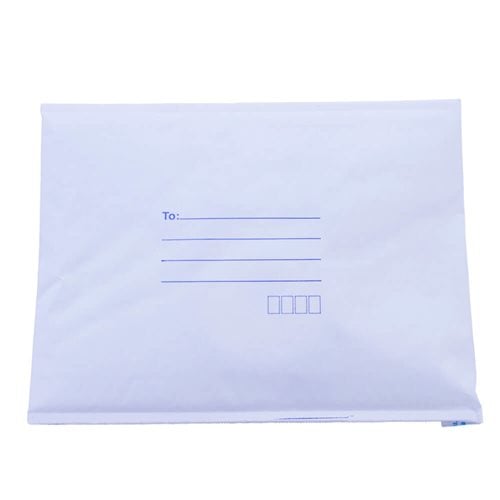 White Paper Mailer Bags Bubblewrap Interior 266x381mm (Qty:100)