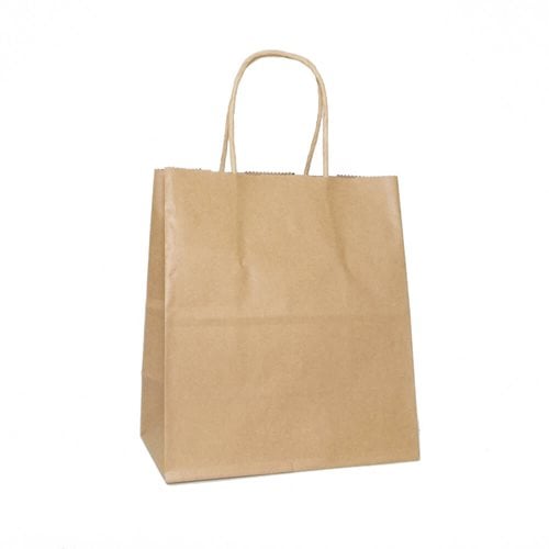 Brown Paper Carry Bags 180x200mm (Qty:500)