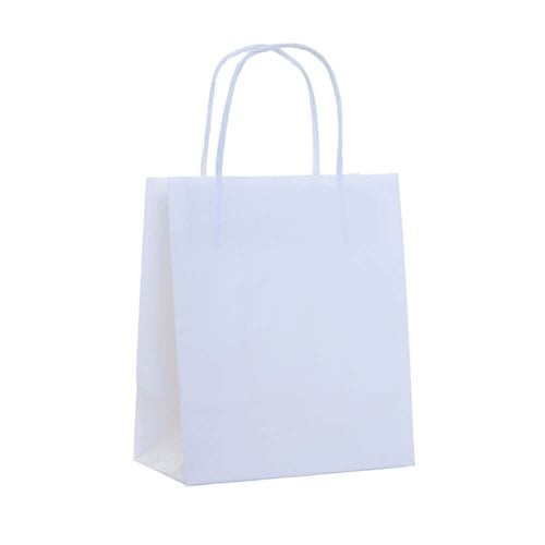 White Paper Carry Bags 180x200mm (Qty:50)