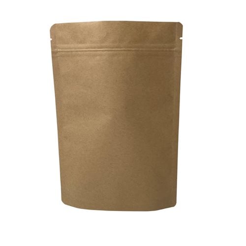 Slimline Kraft Paper Pouch Bags 160x230mm & 45mm Bottom Gusset (Qty:100)