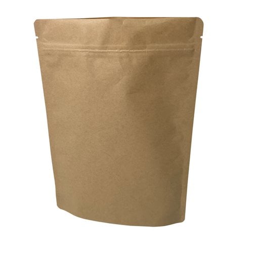 Slimline Kraft Paper Pouch Bags 190x260mm & 55mm Bottom Gusset (Qty:100)