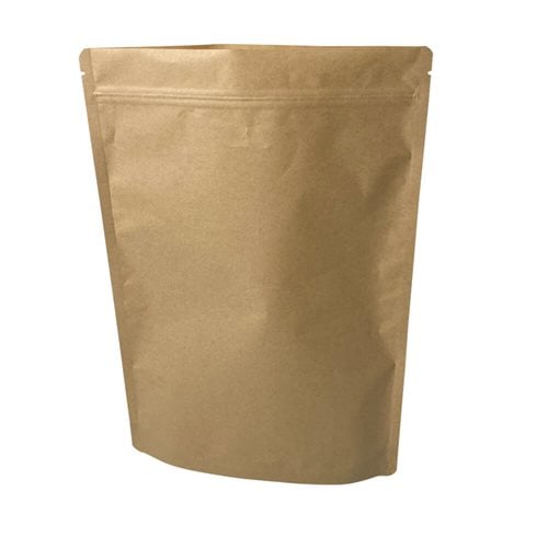 Slimline Kraft Paper Pouch Bags 235x345mm & 60mm Bottom Gusset (Qty:100)