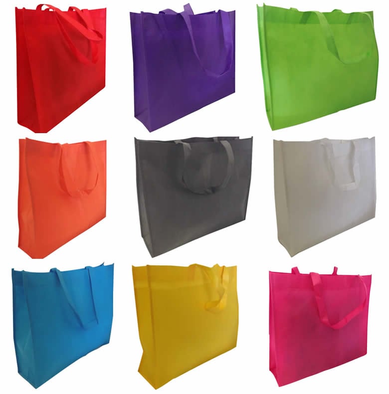 Re usable NWPP carry bags printed 2 colours 2 side QIS Packaging