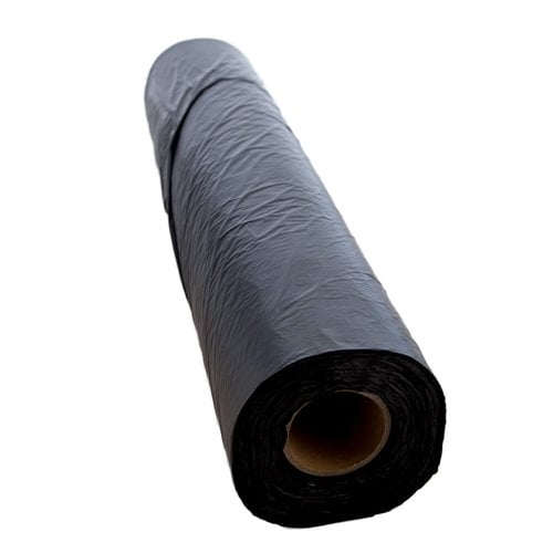 Builders Film Centrefold Roll - Black - 100µm - 1m opening to 2m