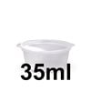 35ml sauce cup with hinged lid