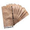 Flat Brown Paper Bag Size 2 - 115 x 245 + 50