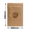 Honeycomb Paper Padded Mail Bags Size 4 240x340mm (Qty:100)