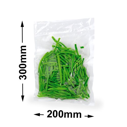 Premium Commercial Vacuum Sealer Bags 300 x 200mm 70µm - dimensions