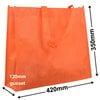 Orange Reusable NWPP Carry Bags 350x420mm (Qty:50)