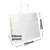White Takeaway Paper Carry Bags 350x320mm (Qty:20)