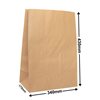 Brown Paper Grocery Bags Size 5 340x430mm & 175mm Gusset (Qty:250)